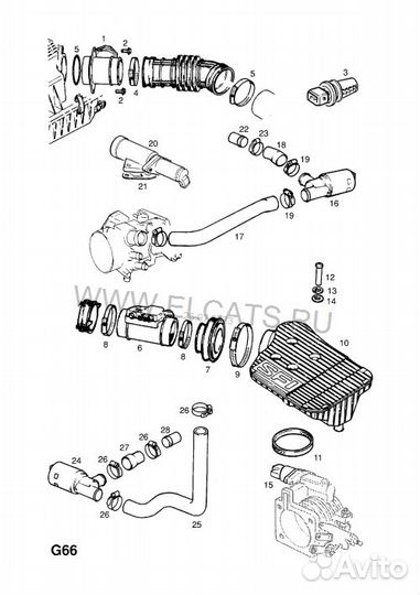 Расходомер воздуха opel