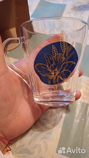 Кружки стекло нарцис