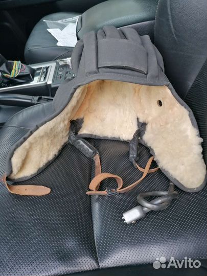 Шлемофон танковый зимний меховой