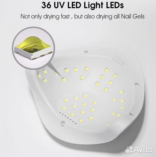 Новая лампа для маникюра ногтей 54 вт