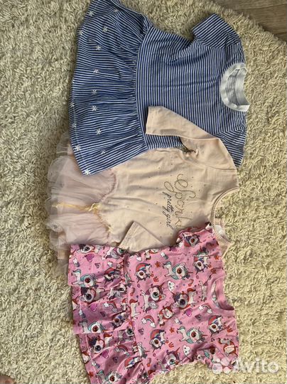 Платье для девочки пакетом одежда 80-86