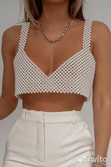 Топы из бусин