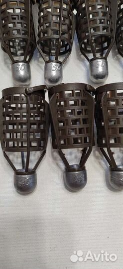 Фидерная кормушка пуля 40гр. (набор 10 шт.)