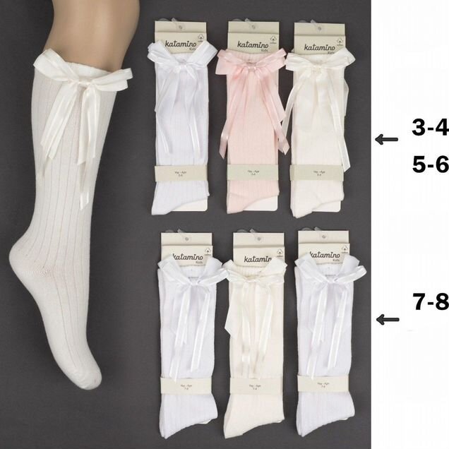 Красивые гольфы для девочек 3-4, 5-6, 7-8 Турция