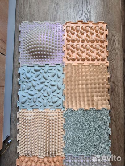 Ортодон массажный коврик пазл детский 12 деталей