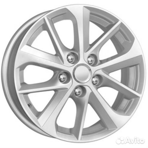 Диски Khomen KHW 1611 6.5x16 5*114.3 ET50 DIA67.1 Silver-FP Литой