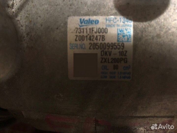 Компрессор кондиционера Subaru Impreza GJ FB20