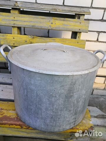 Металлическая фляга, металлическая кастрюля 40л