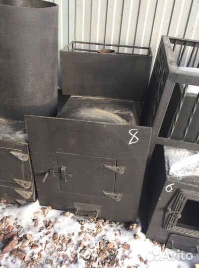Печь из трубы 530. Горизонтальная