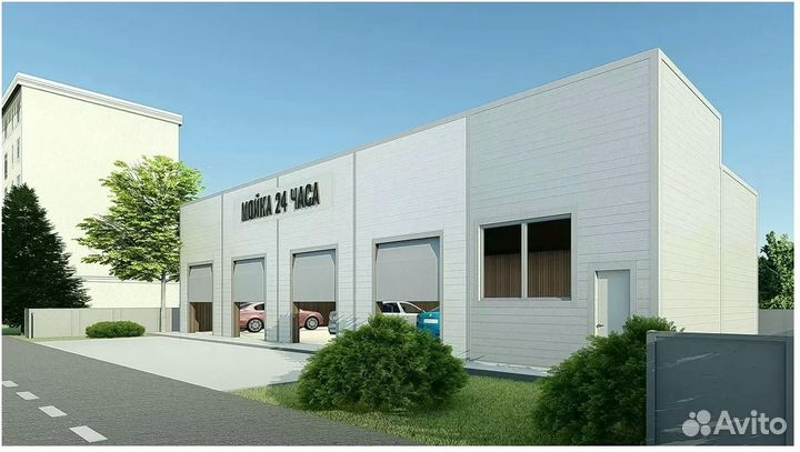 Автомойка 200 м2 на 4 поста, от производителя