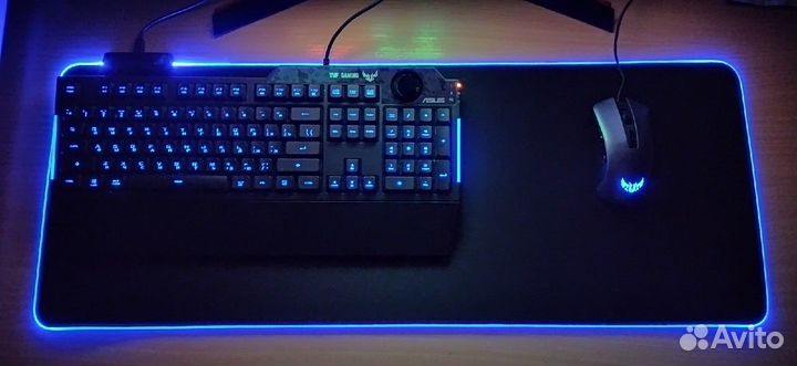 Коврики для мыши полноразмерные с подсветкой RGB