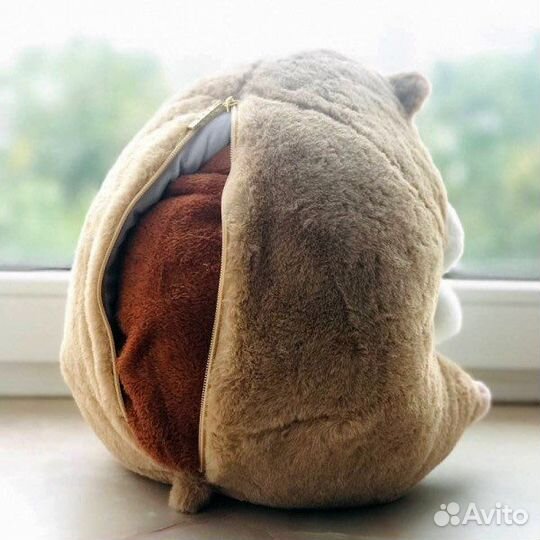 Мягкая игрушка Хомяк 3в1 (Плед, подушка, игрушка)