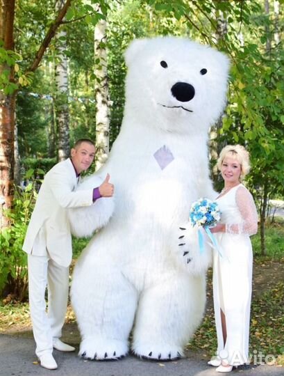 Аниматор. Белый мишка. Поздравить