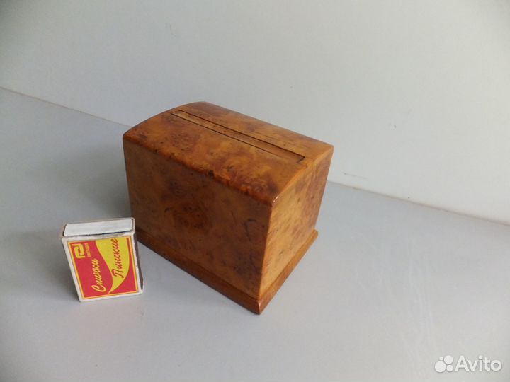 Старинная Сигаретница Карельская Береза