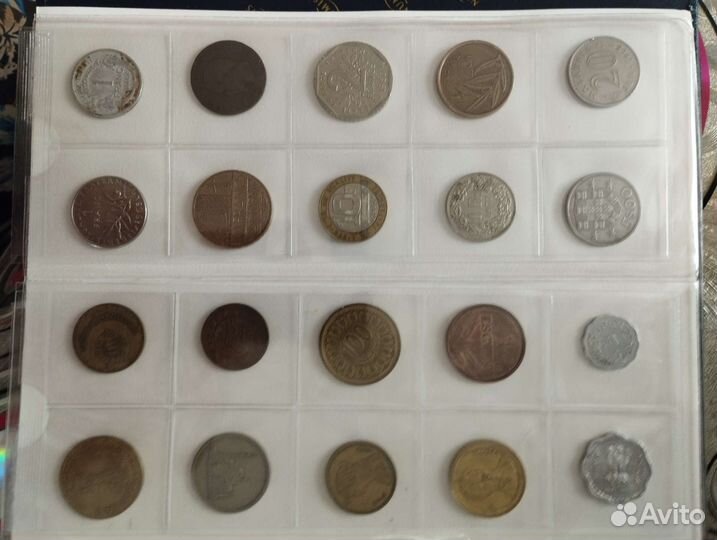 Коллекция монет разных