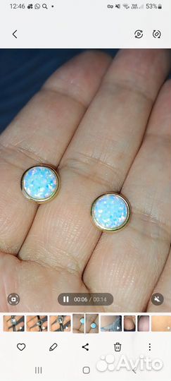 Серьги золото 585пр