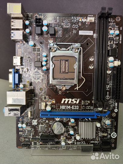 Материнская плата MSI H81M-E33 s.1150