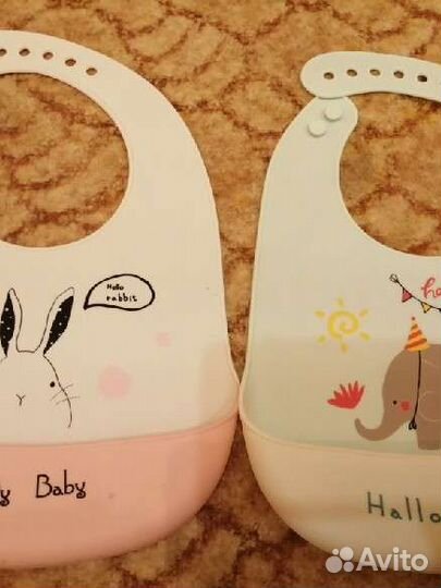 Слюнявчик силиконовый