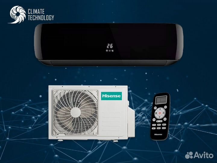 Кондиционер hisense black crystal Classic A