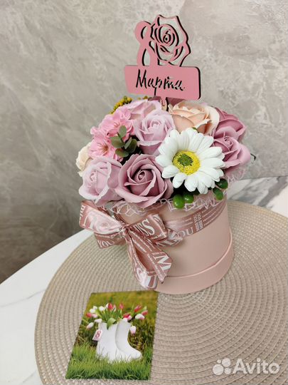 Букет к 8 марта из мыльной пены