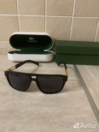Солнцезащитные очки мужские Lacoste(черные)