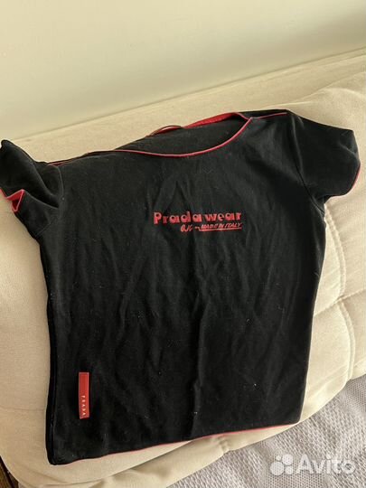 Футболка prada винтаж в стиле y2k