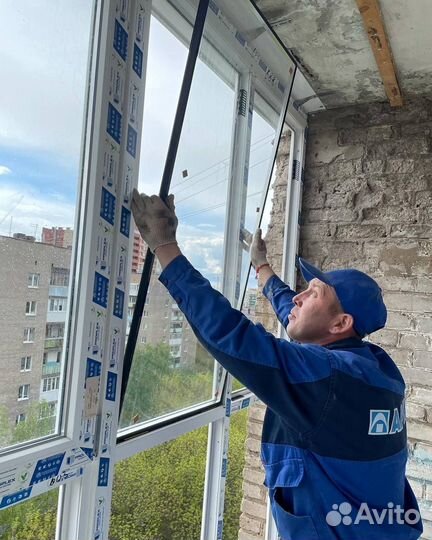 Пластиковые двери на балкон в Георгиевске