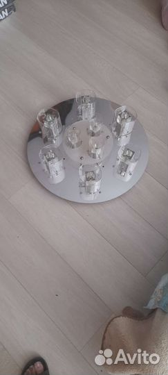 Люстра потолочная светодиодная с пультом б.у