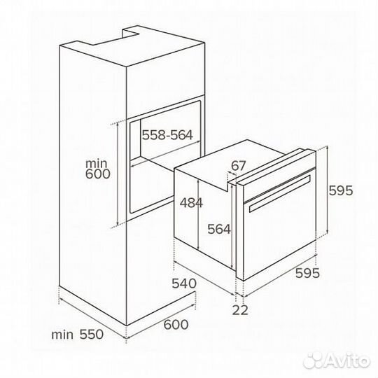 Духовой шкаф teka HO 725G BK (41590100)