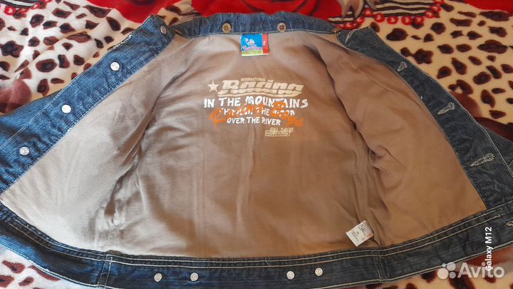 Джинсовая куртка с подкладом и джинсы на мальчика