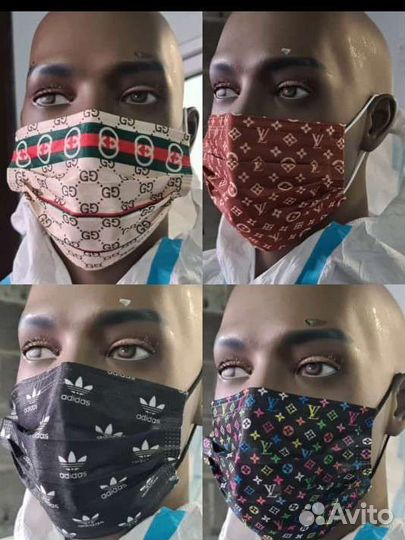 Маска медицинская черная