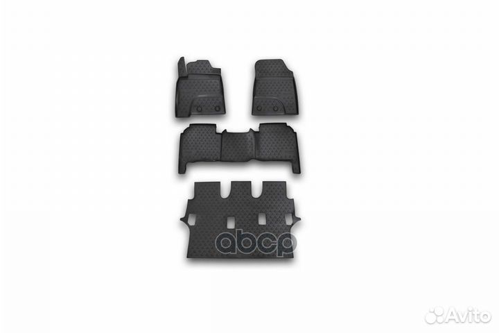 Коврики в салон lexus LX570, 2012- 7 мест, 4 ш