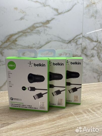 Автомобильное зарядное устройство Belkin USB USB-C