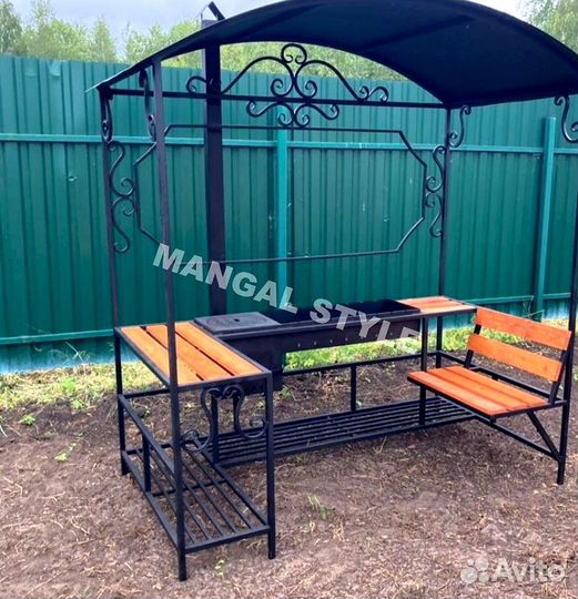 Мангал с крышей