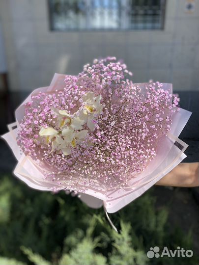 Букет из гипсофилы