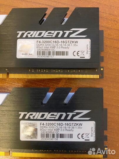 Оперативная память ddr4 gskill trident z