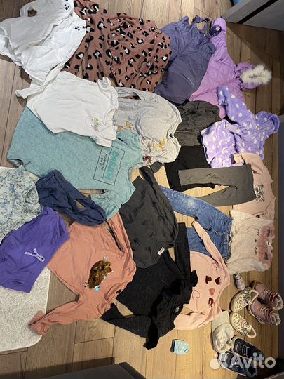 Вещи пакетом для девочки 122-128
