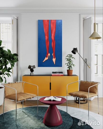 Картина абстракция интерьерная