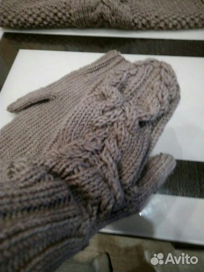 Снуд+шапка+варежки