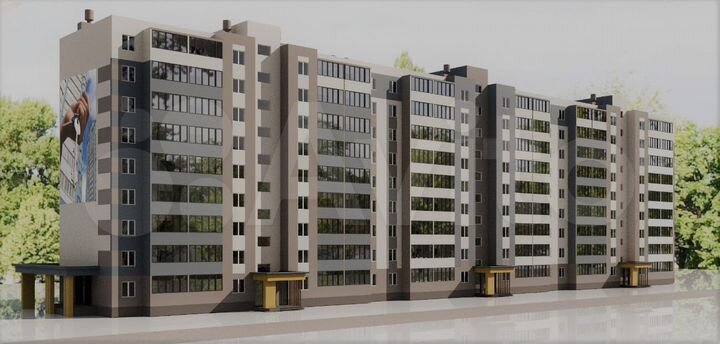 1-к. квартира, 44 м², 7/9 эт.