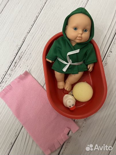 Пупс в ванне новый