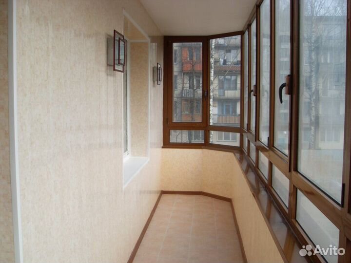 Остекление балкона под ключ. Ремонт балкона