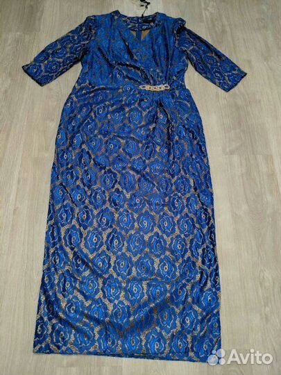 Новое Платье Persona р.54-56 Синий/Золото