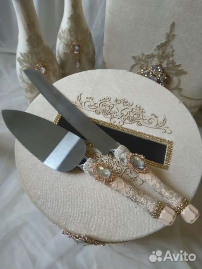 Нож и лопатка для торта