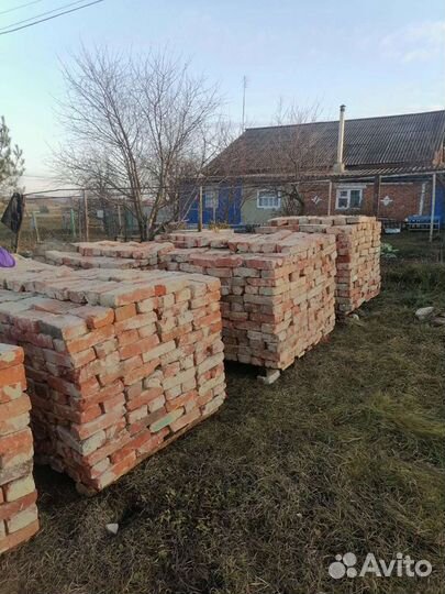 Кирпич красный бу