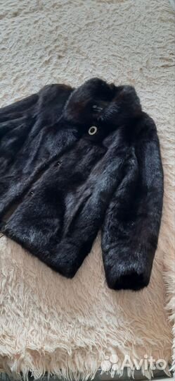 Шуба норковая 46 48 черная автоледи