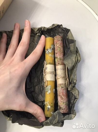 Свечи восковые натуральные