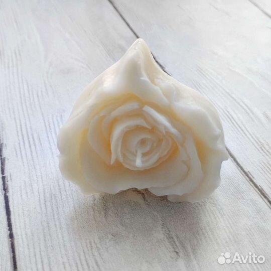 Свеча Роза Сердце Свечи ручной работы Подарок