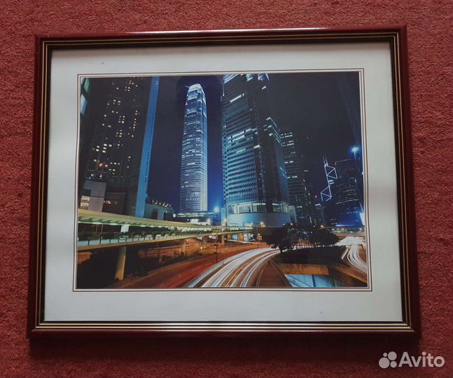 Стильные картины/постеры с видами Москвы (3 штуки)