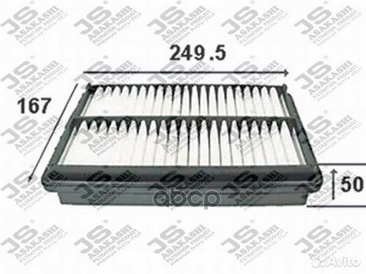 Фильтр воздушный honda odyssey -03 2.3 A865J JS